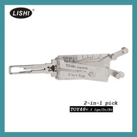 Lishi 2 en 1 Lock Pick LISHI TOY48 2 en 1 Auto Pick and Decoder para LEXUS y TOYOTA