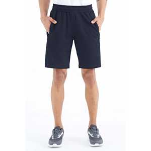 Short en coton bleu marine pour homme Ryan, coupe standard avec poches, modèle 81239 - Product Image 2