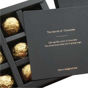 Personalizado lujo vacía bolas de chocolate Cajas de Regalo embalaje con divisor venta al por mayor - Product Image 5