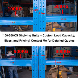 Стойки для хранения промышленных цехов и логистических складов антикоррозионные стеллажи с колесами - Product Image 2