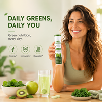 Comprimés effervescents Super Greens mélangés pour adultes OEM ODM – Complément nutritionnel quotidien naturel à base d'extraits de fruits et légumes verts