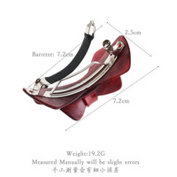 MiDairy 2024 nouveau double arc doux printemps clips de queue de cheval grande voûte barrettes de cheveux pour femmes filles 810128