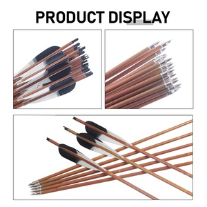 <span class=keywords><strong>ลูก</strong></span><span class=keywords><strong>ศร</strong></span>คาร์บอนไม้ไผ่ SPG สำหรับยิงธนูแบบดั้งเดิม ใช้กับธนู Recurve ขนไก่งวง พร้อม Nock Rest ความแข็ง 500 Spine ความยาว 32 นิ้ว พร้อมหัว<span class=keywords><strong>ลูก</strong></span><span class=keywords><strong>ศร</strong></span>สำรอง - Product Image 2