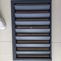 Fenêtre à persiennes en aluminium et fibre de verre, durable, étanche, pour la décoration de salle de bain et de cuisine