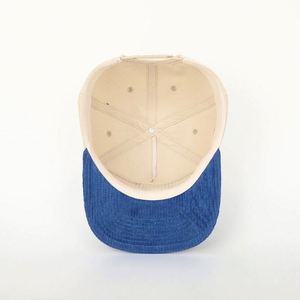 BSCI Oem Custom <b>Men</b> Women High Quality 5 Panel Unstructured Embroidery Logo <b>Cap</b> <b>Flat</b> Bill Gorras Corduroy Snapback Hats - Product Image 6