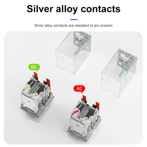 Relé de Alta Calidad YHKJ 220V CA 12V 24V CC HH52P 54P Relé Pequeño MY2NJ con Base de 8 Pines y <span class=keywords><strong>14</strong></span> Pines - Product Image 4