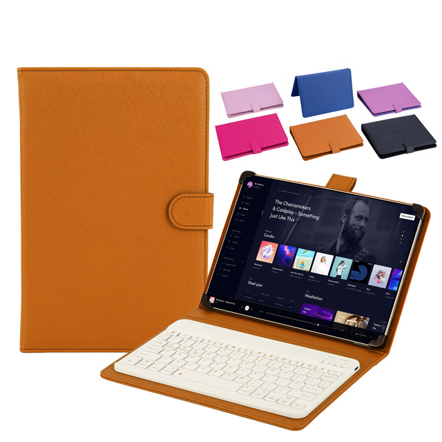 Ultra-Thin 9-10 Inch Tablet Protective Case Magic Hook Design Keyboard Cover Compatible for All Phone Models Universal Product