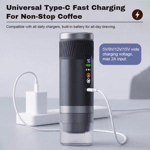 Factory Custom <b>Coffee</b> Maker 3-in-1 20 Bar Digital <b>Coffee</b> <b>Machine</b> Stainless Steel Capsule Ground <b>Coffee</b> Portable Espresso Maker - Product Image 5