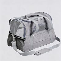 Sac à dos de transport portable, respirant, luxueux et moderne pour animaux de compagnie, idéal pour les voyages en extérieur et le transport de petits chiens et chats
