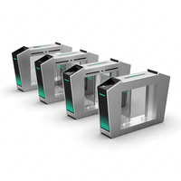 Barrière d'oscillation de tourniquet de porte de BARRIÈRE d'AUTOMAT de contrôle d'accès de tourniquet avec le lecteur de code de QR et le lecteur de carte de contrôle d'accès de visage