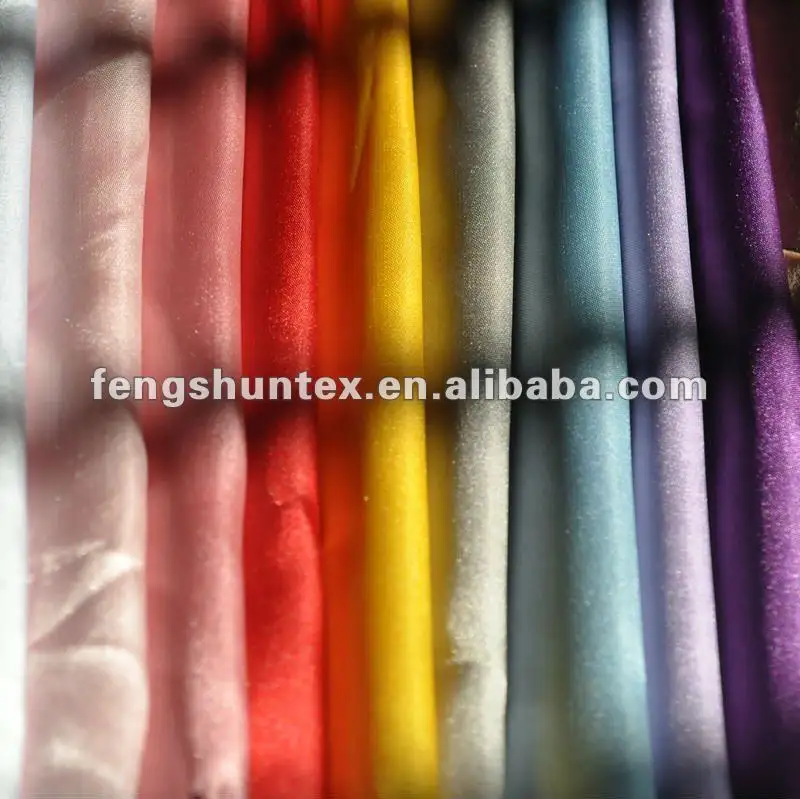100 polyester high quality heavy dull satin for wedding dress