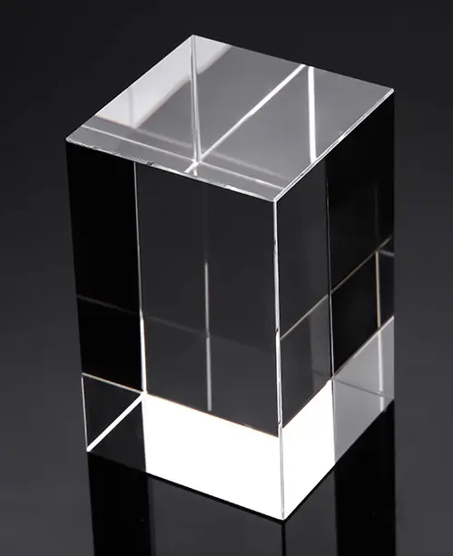 Personalizzato K9 cristallo vuoto 3d incisione Laser blocco cubo blocco di vetro cristallo regali di anniversario