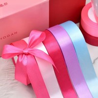 Ruban en satin polyester Evergreenwrap de 2,5 cm pour la décoration de gâteaux de mariage, ruban DIY pour emballer les boîtes cadeaux