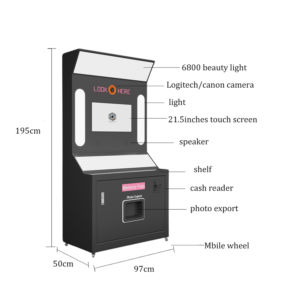 Photo Booth Sticker Machine Smart Beauty Custom Sticker Photo Booth - Popular Korean Style