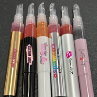 Vente en gros de gloss à lèvres repulpant en 6 couleurs différentes, tubes différents, hydratant, huile repulpante pour les lèvres, logo personnalisé
