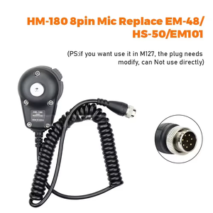 Microphone-haut-parleur portable HM-180 pour M700PRO IC-M700 IC-M710, remplacement de micro-haut-parleur PTT filaire à 8 broches - Product Image 5
