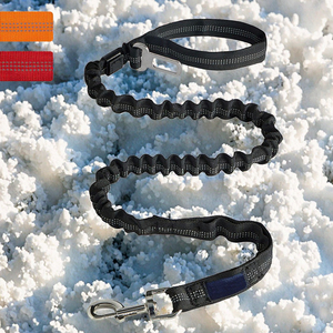 Laisse tactique réfléchissante pour chien avec ruban décoratif pour chiens de taille moyenne à grande, pour la promenade en extérieur et le contrôle rapproché - Product Image 3