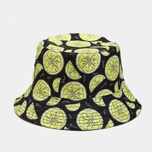 Impresión personalizada Pattens Fruits Sombrero de cubo de doble cara Hombres Mujeres Playa Pesca Sun Cap 2025 - Product Image 6