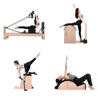 Ensemble de cinq pièces pour Pilates Reformer, lit d'entraînement multifonctionnel, studios de yoga, salles de sport, exercices de tonification corporelle, modèle 00012