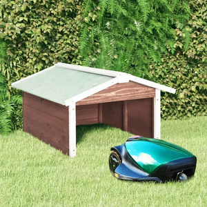 Abri <span class=keywords><strong>de</strong></span> <span class=keywords><strong>voiture</strong></span> moderne <span class=keywords><strong>en</strong></span> <span class=keywords><strong>bois</strong></span> pour garage avec conception résistante à la pluie pour le rangement <span class=keywords><strong>de</strong></span> robots tondeuses à gazon - Product Image 1