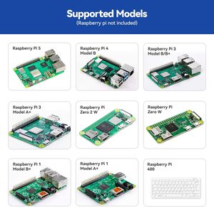 ชุดเริ่มต้น Chipboard Sunfounder สำหรับ Raspberry Pi 5 4b 3b B+ 400, <span class=keywords><strong>Python</strong></span> C Java Scratch Node.js, <span class=keywords><strong>คอร์ส</strong></span>วิดีโอสอน (ไม่รวม Pi) - Product Image 5