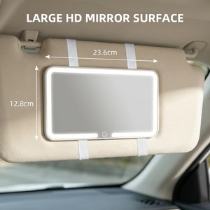 <span class=keywords><strong>Espejo</strong></span> de <span class=keywords><strong>Maquillaje</strong></span> LED para Visera de Coche, Recargable por USB, con 3 Modos de <span class=keywords><strong>Luz</strong></span> Ajustables, Universal para SUV y Camionetas - Product Image 3