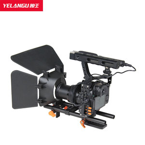 Kit de cage pour appareil photo YELANGU pour DSLR avec bras réglable Follow Focus, support en alliage d'aluminium, support orange - Product Image 3