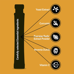 OEM Alcohol Detox Jelly Stick Curcumine Hovenia Dulcis & Vitamin C Enhanced Adult Use Foie Support - Product Image 2