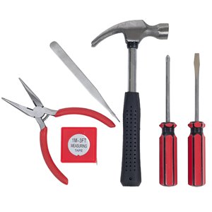 Promotional <b>Tool</b> in Pink Plastic <b>Tool</b> <b>Box</b> 6pcs House Mini <b>Tool</b> Set - Product Image 2
