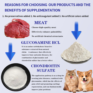 Suplemento para la Salud de las Articulaciones de Máxima Potencia OEM para Perros, Glucosamina Hidrocloruro, Vitamina E, Tabletas de 0.3g, Promueve la Salud <span class=keywords><strong>Animal</strong></span> - Product Image 2