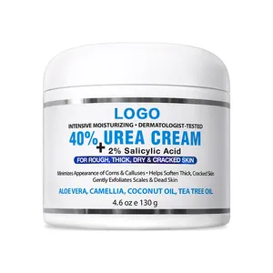 Custom 40% Urea Cream 2% Salicylic Acid Foot Cream Softens Skin Removes Dead Skin Cracking Feet Repair Cream Foot Moisturizer