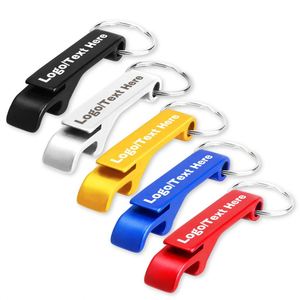Ouvre-bouteille miniature avec logo personnalisé, porte-clés en métal tendance avec gravure UV et laser - Product Image 1