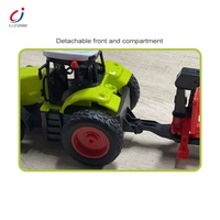 Tracteur télécommandé Chengji, jouet de simulation d'ingénierie, rechargeable, 1:16, 27 MHz, camion agricole et remorque à quatre roues motrices