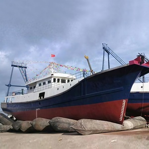 Airbags de salvamento pontón de goma flotante de rescate marino blanco - Product Image 2