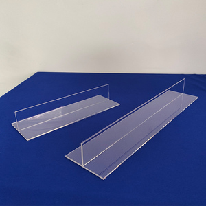 Thẳng đứng t hình dạng rõ ràng Acrylic Divider nhựa t hình dạng rõ ràng Acrylic Kệ Divider perspex ngăn kéo Divider với kết thúc mở - Product Image 2
