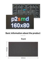 Módulo LED a Todo Color para Interiores Boshuo P1.53 P1.86 P2 P2.5 P3 P5, 320x160mm, 3840Hz, Alta Frecuencia de Actualización, Panel RGB, Video Wall para Salas de Conferencias