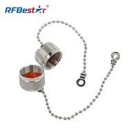 Capuchon anti-poussière en cuivre avec chaîne de protection pour connecteur mâle N, impédance 50 ohms, connecteurs coaxiaux RF UHF SO239