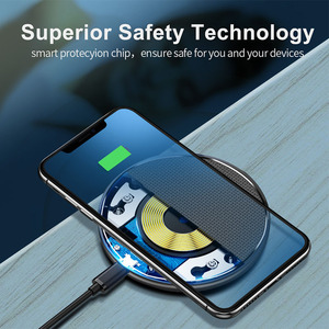 Sạc không dây Jmax 10W 15W tích hợp đèn LED, sạc nhanh, dành cho <span class=keywords><strong>iPhone</strong></span>, sản xuất theo đơn đặt hàng (OEM) - Product Image 2