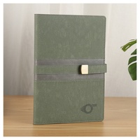 Agenda en cuir PU planificateur ceinture cahier métal fermeture magnétique impression couleur personnelle journal papeterie de bureau