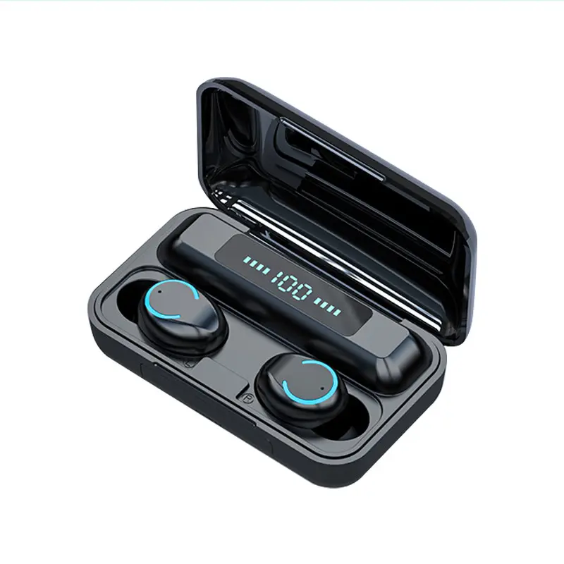 Blue Tooth Wireless Earphone Headphones TWS F9 Earphones 8D Touch Headset Power Bank Earbuds Sport EarBuds With Mic