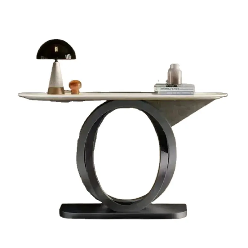 YOUTAI creative light luxury table shelf aisle decorative iron console tables for living room furniture