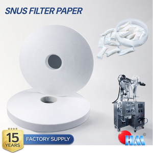 Papel de Filtro Transpirable HM-A para Snus ZYN, Rollo de Papel Ligero Termosellable, Grado Bolsa, No Tejido, para Bolsas Suecas - Product Image 1
