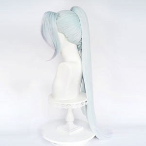 Vente en gros LOL Anime perruque 95cm de long vert violet mixte ligue des légendes <span class=keywords><strong>Zyra</strong></span> perruque Cosplay synthétique Peluca avec une queue de cheval - Product Image 4