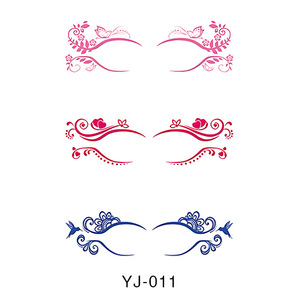 Autocollants de <span class=keywords><strong>tatouage</strong></span> réalistes pour fard à paupières exclusifs transfrontaliers Maquillage des yeux en papier jetable blanc pour les fêtes et les rassemblements d'anniversaire - Product Image 2