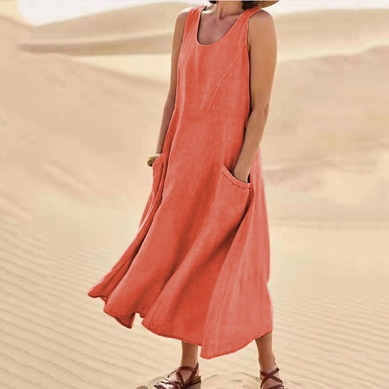 Orange sleeveless