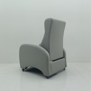 Ke Ming Single Seat IV Infusion Chair Silver Gray <b>Reclining</b> With Footrest Hospital Clinic Use - Product Image 3
