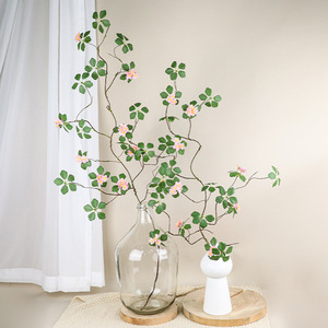 Plante artificielle de lotus Yu Hong, grande branche, fleur en soie, décoration intérieure, style zen chinois - Product Image 3