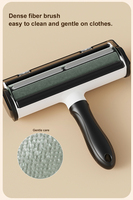 Rouleau dépoussiérant manuel double face pour poils d'animaux domestiques, brosse anti-poils pour tapis, canapé et lit d'animaux