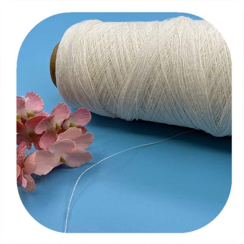 Linen Yarn Flax Yarn Bleached Slub Yarn Ring Spun Ne 25S