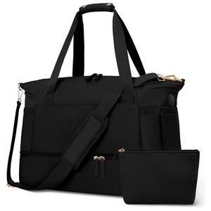 Sac de sport multifonctionnel OEM/ODM à prix réduit, sac de voyage bleu, sac de week-end, sac de nuit avec compartiments - Product Image 2